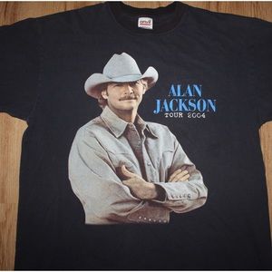 vintage 2004 alan jackson tour t